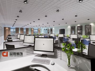 创新广场办公室装修-1100㎡-现代风效果图