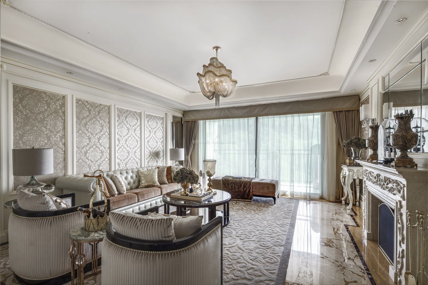 客厅沙发背景墙装修图片