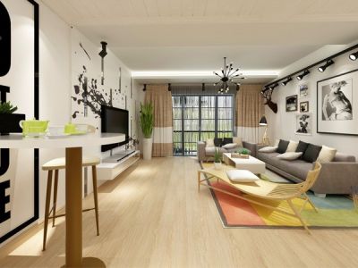 中央花园_143平方米_现代工业风