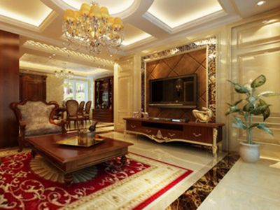 金地名京-122㎡-新古典风效果图