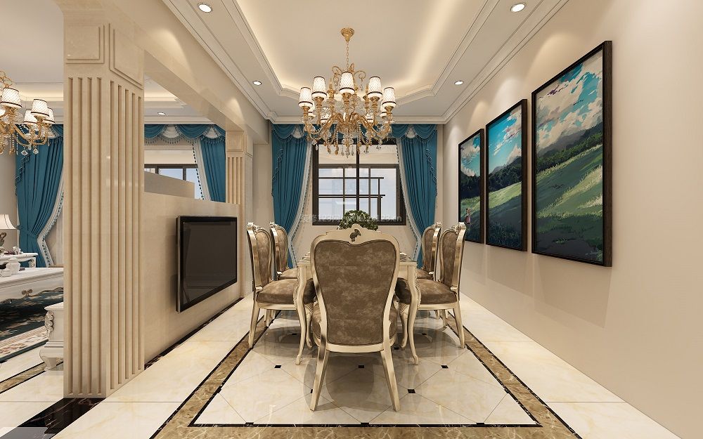 餐厅吊灯装修图片