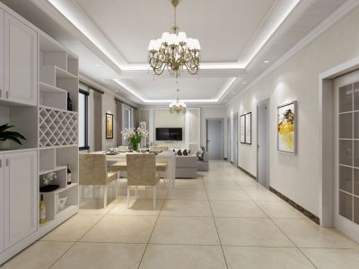 华翔城-98㎡-现代风效果图