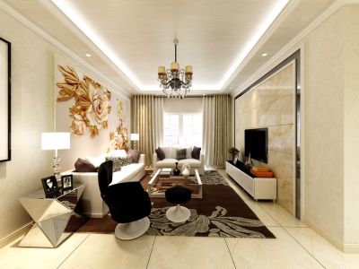 金域上城-78㎡-现代风效果图