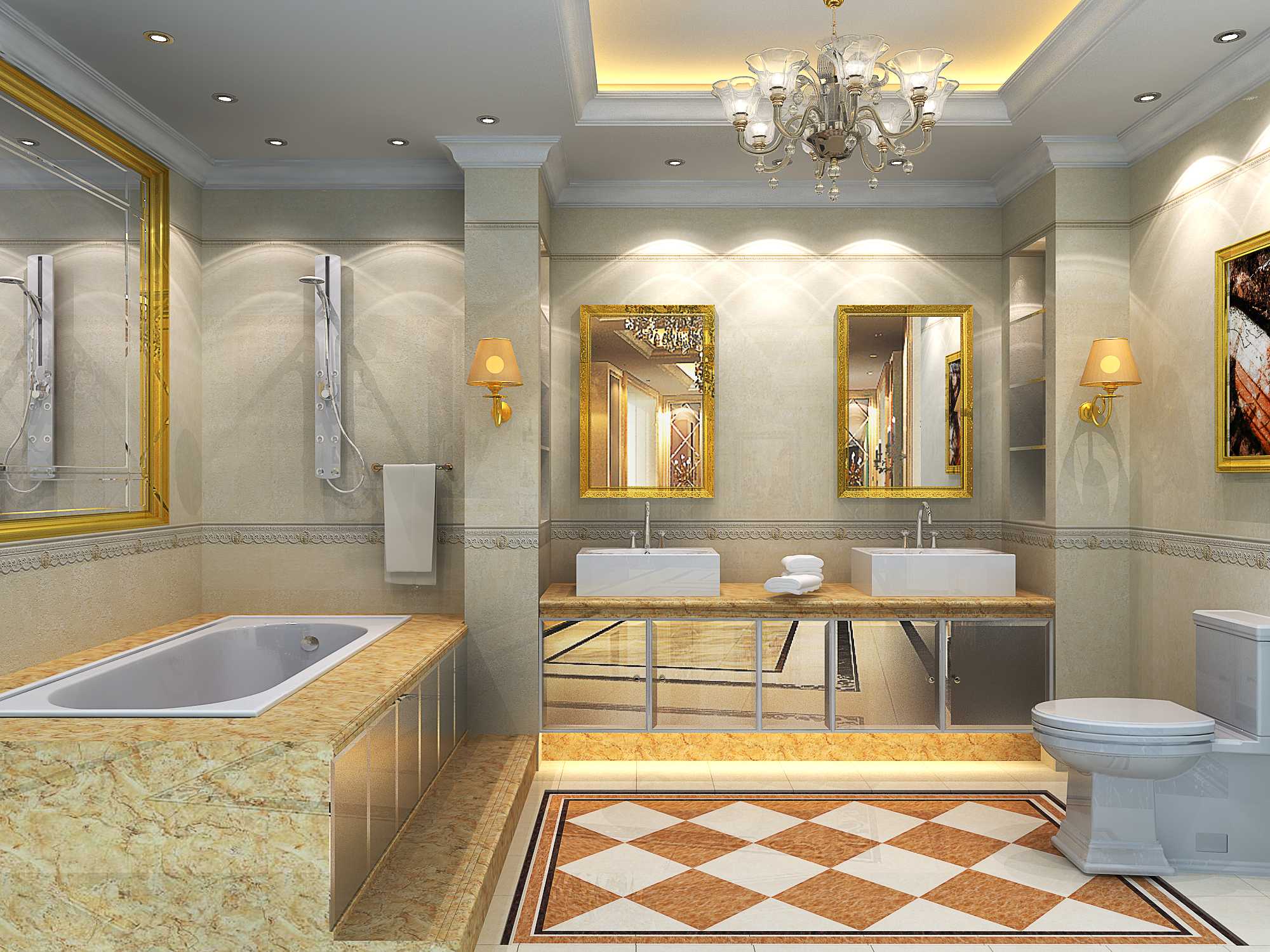 卫生间瓷砖效果