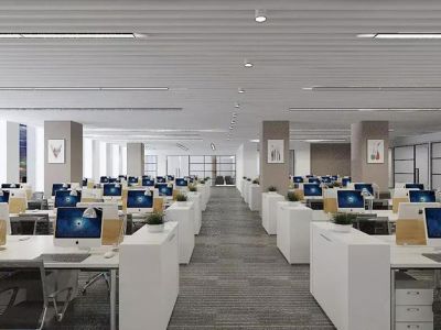 办公室-1000㎡-现代风效果图