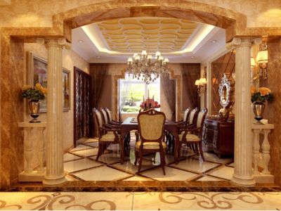 远洋公馆-180㎡-美式风效果图