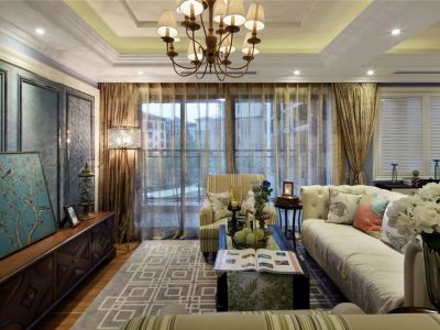 中海珑玺-139㎡-欧式风效果图