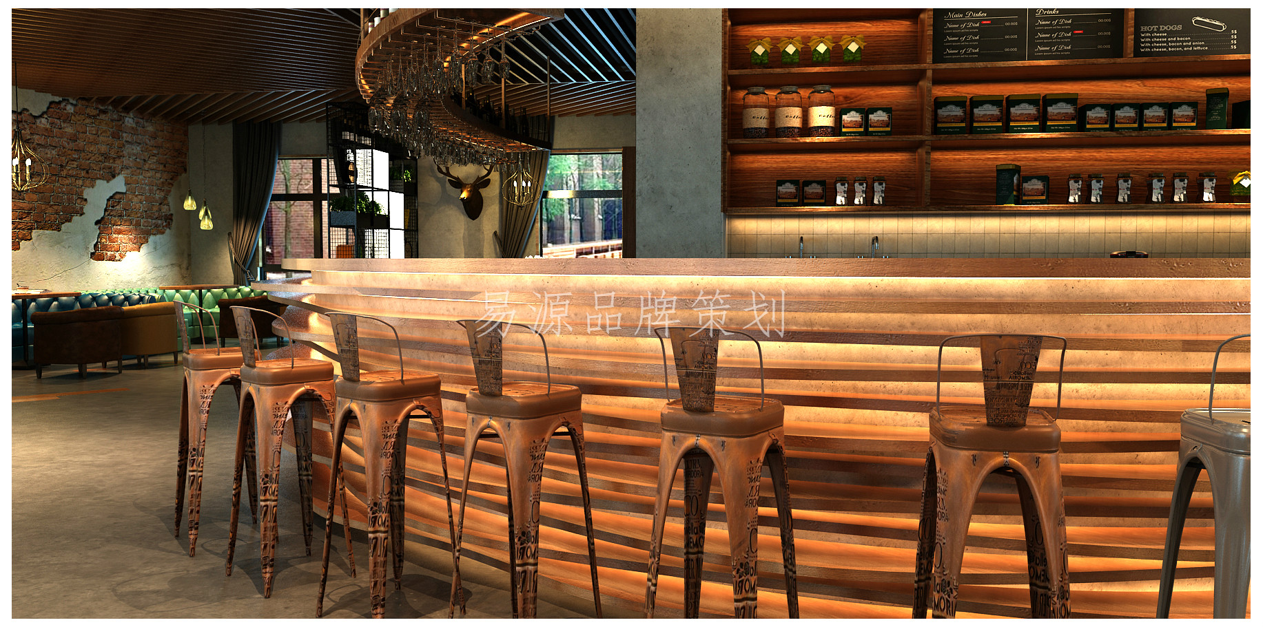 茶饮店设计图片