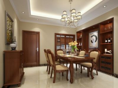 健康花城-90㎡-欧式风效果图