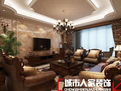 大兴郡-142㎡-欧式风效果图