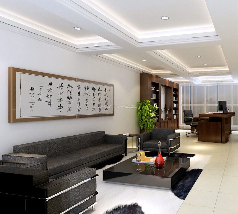 老总办公室装修图片