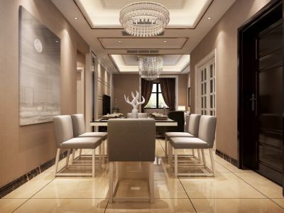 文锦帝都-103㎡-中式风效果图