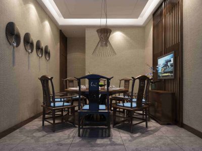 文锦帝都茶楼-220㎡-中式风效果图