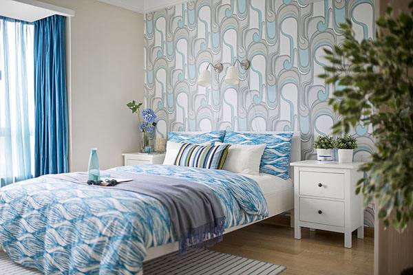 卧室壁纸装修图片
