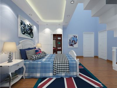 香提荣府-25㎡-地中海风效果图