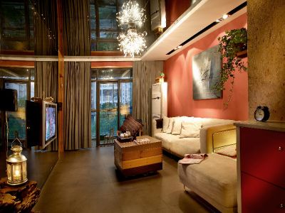 意林小镇-80㎡-东南亚风效果图