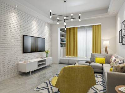 凤凰水城-100㎡-欧式风效果图