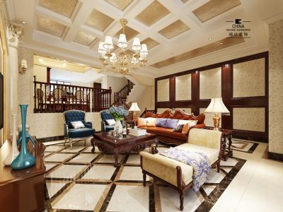 东渡海派青城-175㎡-欧式风效果图