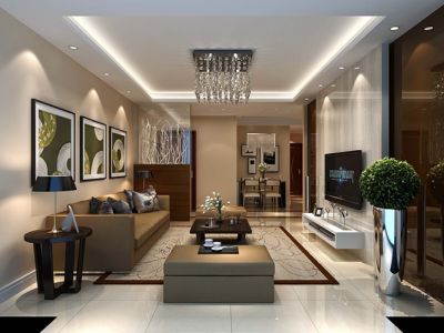 南苑小区-90㎡-现代风效果图