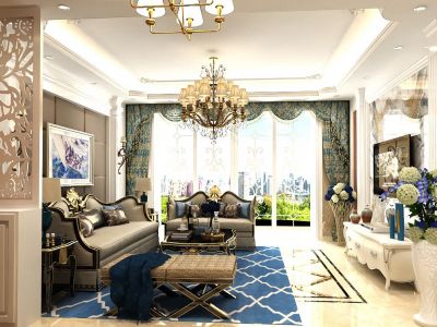 康桥郡-150㎡-欧式风效果图