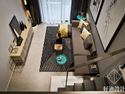 保利-62㎡-现代风效果图