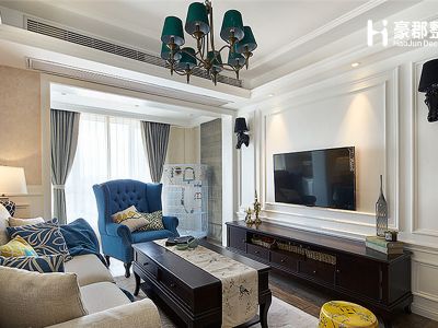 大名城-90㎡-美式风效果图