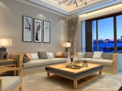 凯旋城-150㎡-中式风效果图