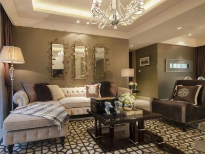 金地格林郡-135㎡-现代风效果图