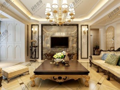 新湖绿园-250㎡-欧式风效果图