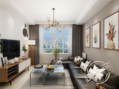 长城一品-98㎡-欧式风效果图