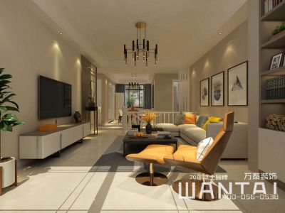 恒基家园-125㎡-现代风效果图