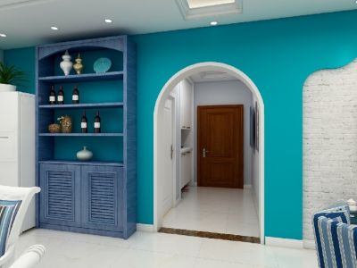 富力新城-115㎡-地中海风效果图