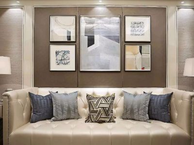 宏泰龙河枫景-140㎡-新古典风效果图