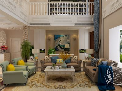 秀水湾-260㎡-欧式风效果图