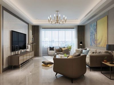 高科朗山-170㎡-现代风效果图