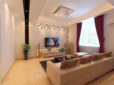 江林新城-85㎡-现代风效果图