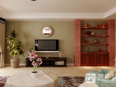 秀兰锦官城-190㎡-美式风效果图