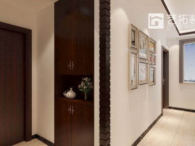 水榭花城-140㎡-中式风效果图