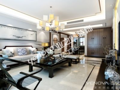 华中国宅-160㎡-中式风效果图