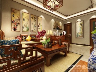 未来城-89㎡-中式风效果图