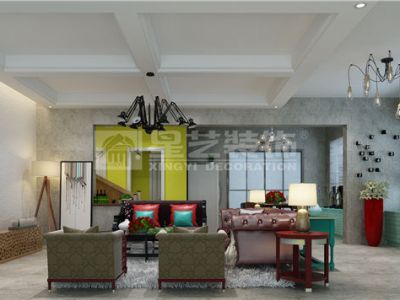 翠景园-300㎡-新古典风效果图