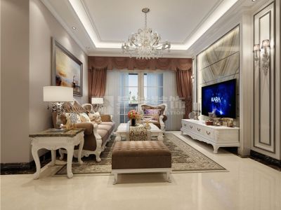 海伦印象-100㎡-欧式风效果图