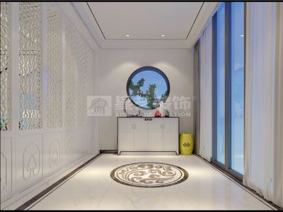 胡湾里-420㎡-中式风效果图