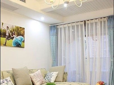 绿苑小区-90㎡-地中海风效果图