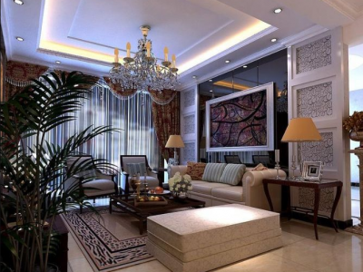 国际城-138㎡-欧式风效果图