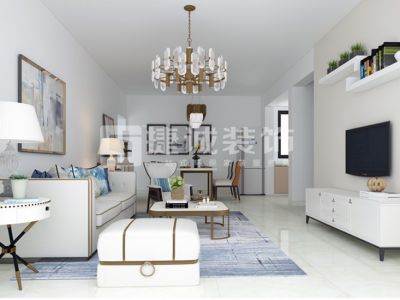 美高梅-99㎡-现代风效果图