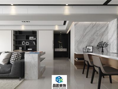 椰海雅苑-93㎡-现代风效果图