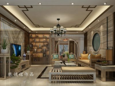 海航豪庭-180㎡-欧式风效果图