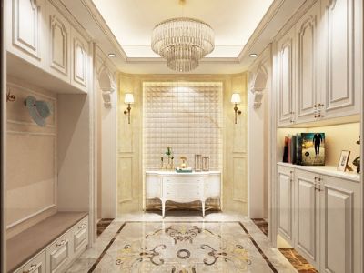 香榭丽花园-160㎡-欧式风效果图
