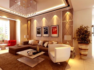 如意嘉园-130㎡-现代风效果图